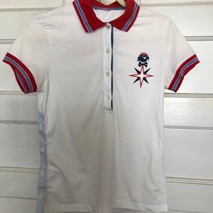 TOUS "SAILING WITH TOUS" ADORABLE POLO NECK SZ L